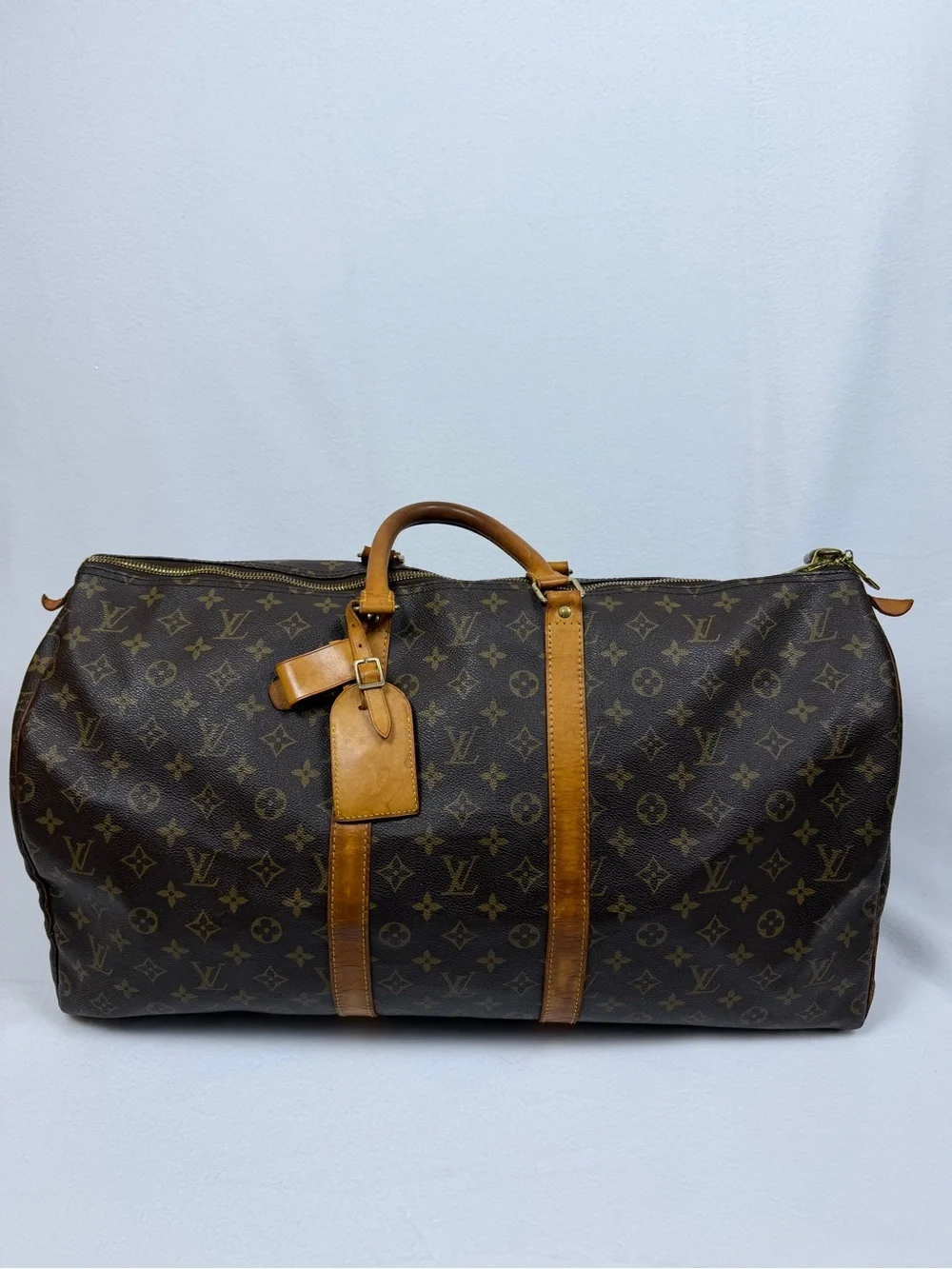 Vintage Louis Vuitton Keepall 55 Monogram Canvas Travel Duffle Bag 2001